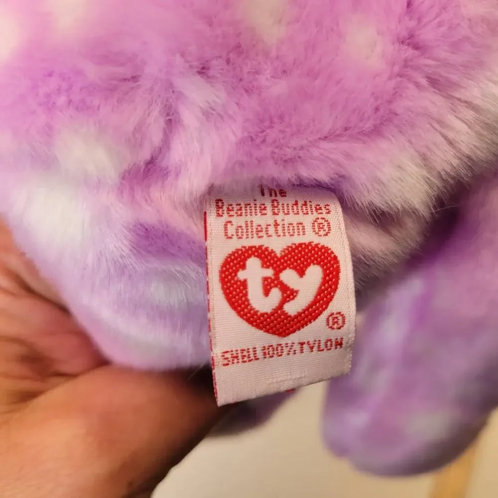 Ty Fizz Pink Polka Dot Oversized Beanie Baby 15